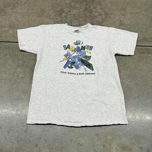 vintage sam jam science and math jamboree grey shirt size large